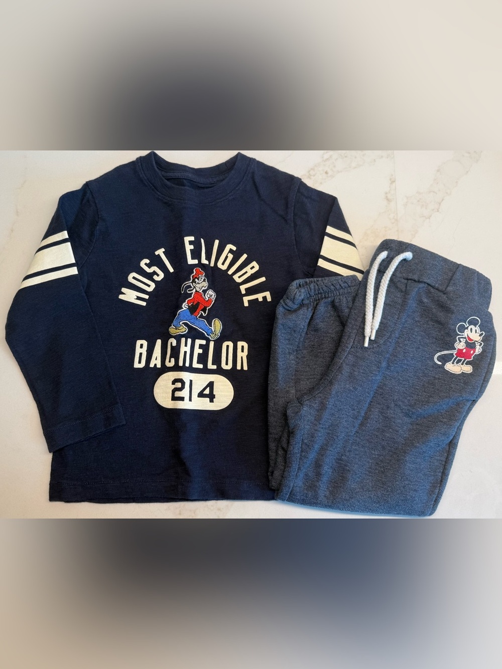 Baby Gap Disney Goofy Outfit 3T Mickey Mouse Old Navy Jogger Set